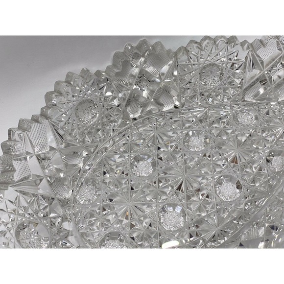 Vintage ABP Cut Glass Hunts Royal Trinket Tray C20 - Picture 5 of 12